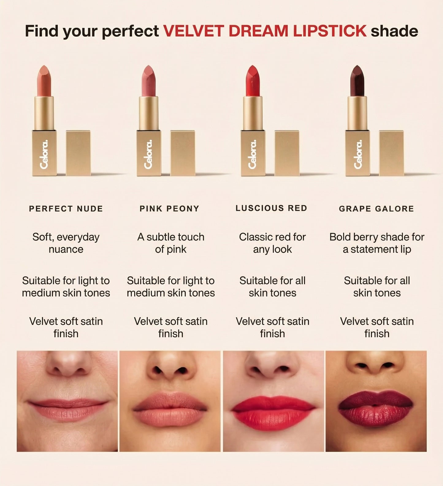 Celora | Velvet Dream Lipstick